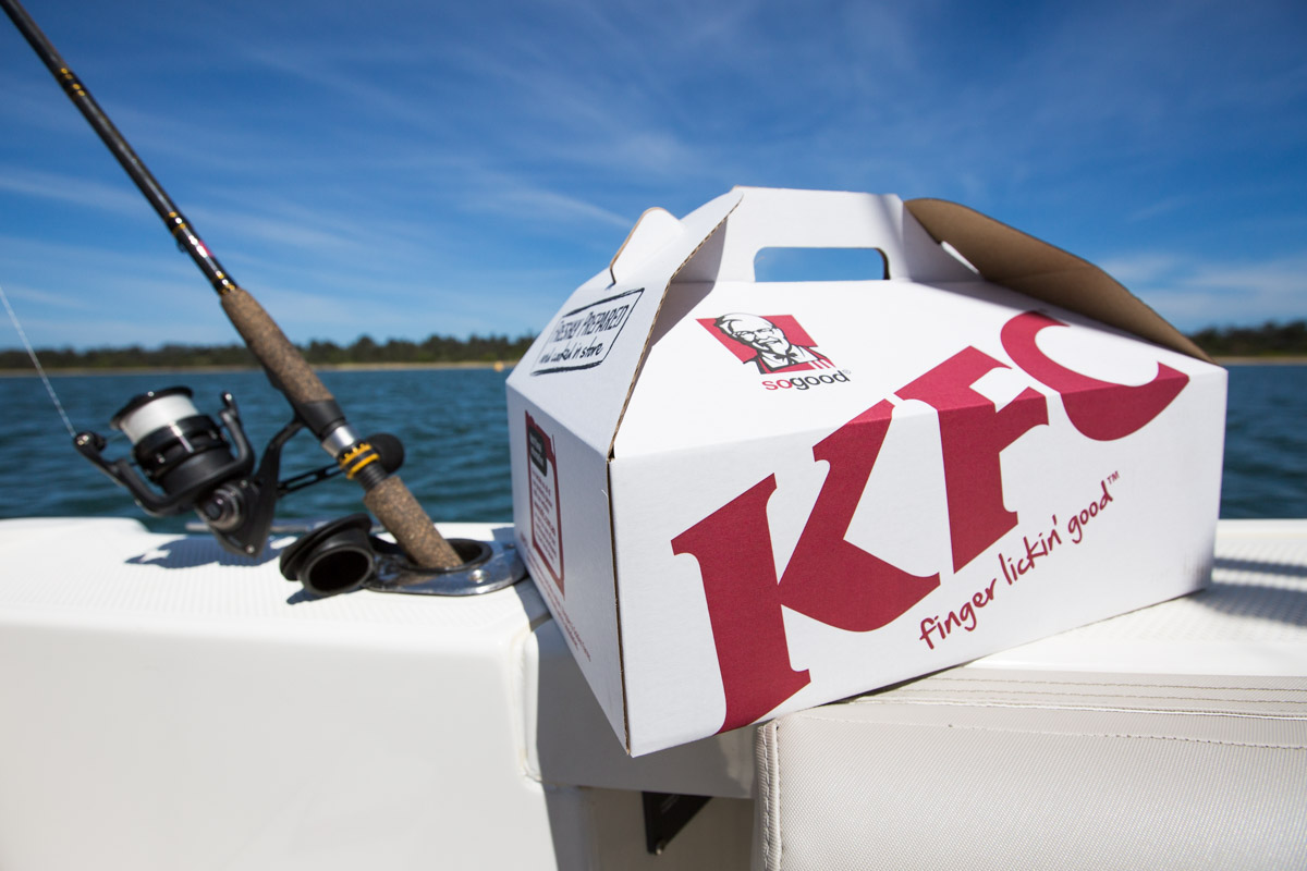 KFC box left on a boat